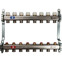 STOUT Коллектор из нержавеющей стали без расходомеров 1"-3/4" 8 вых.